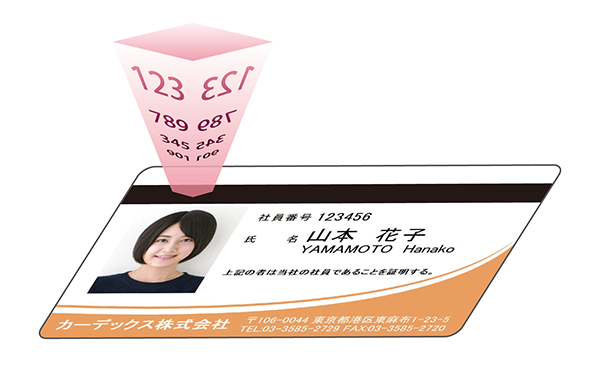 磁気エンコード可能(表面)