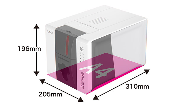 幅を取らないコンパクト設計