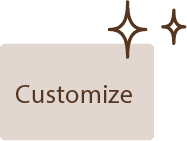 店内の雰囲気に合わせたデザインで統一感を出したい