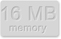 16MB RAMメモリ付