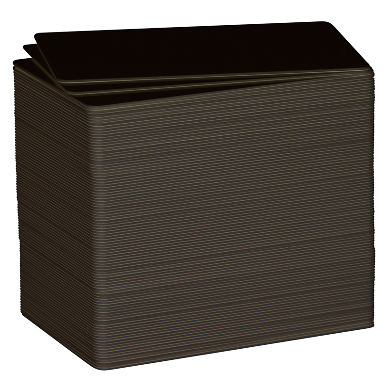 PVC-Uマットブラックカード0.76mm