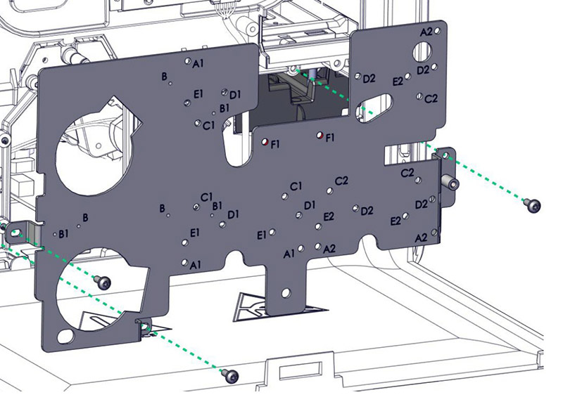 エンコーダマウント用プレート